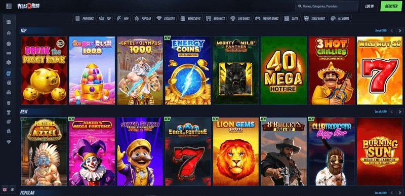 How do I actually get into the VegasHero Casino from the UK?, vegashero login